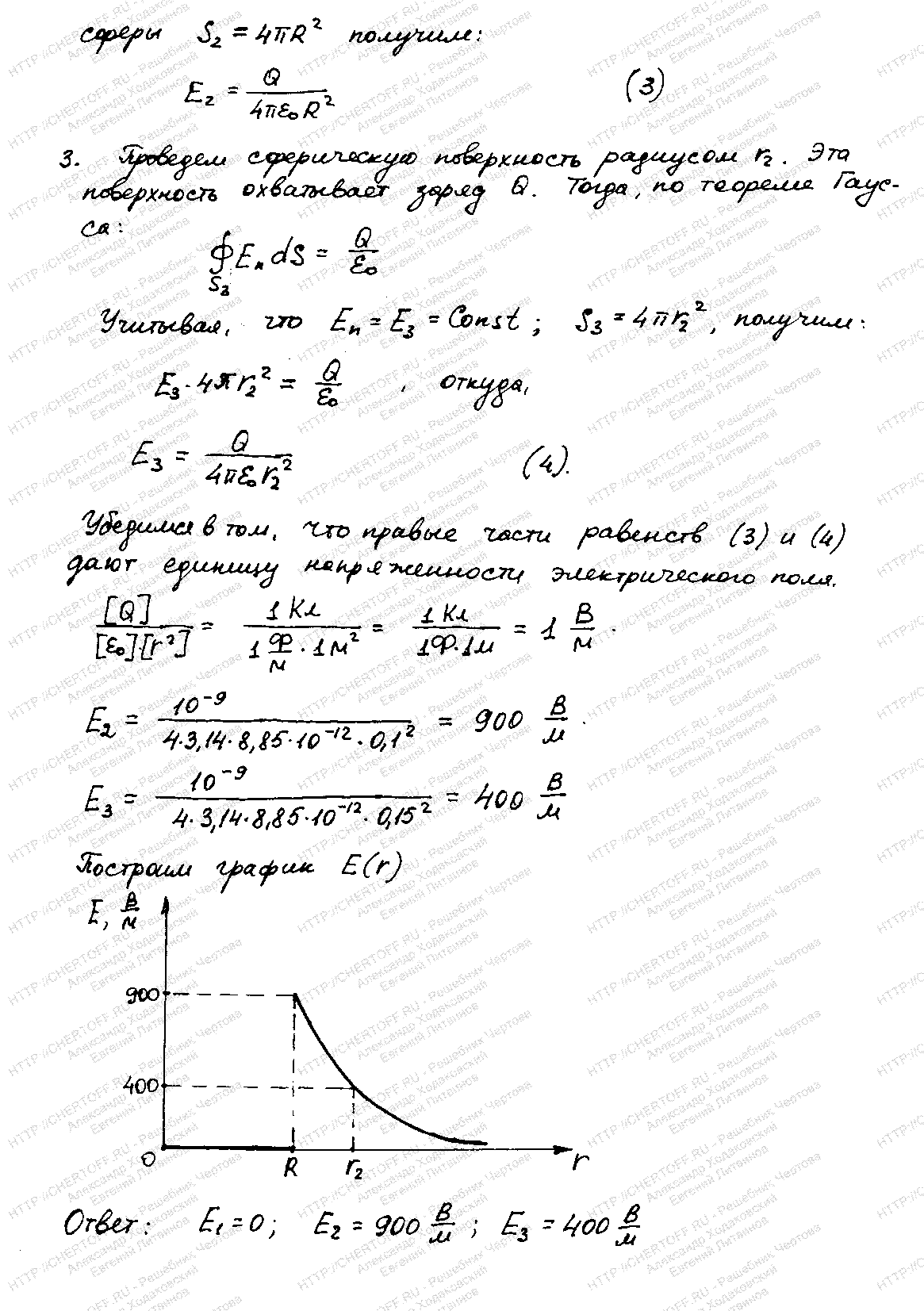 14 (1-30 задачи) - § 14. Напряженность электрического поля. Электрическое  смещение - Физика Чертов А.Г., Воробьев А.А. - Каталог статей - Бесплатные  решения