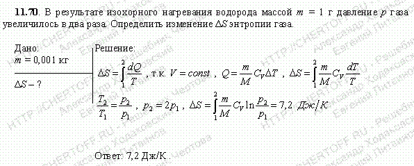 На рисунке показан график изохорного нагревания газа в сосуде объемом 10 2 м3 какое количество